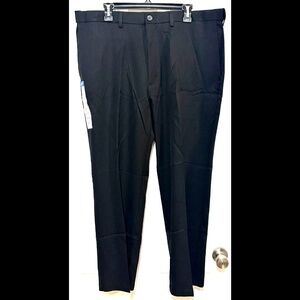 Haggar Cool 18 Pro Stretch Expandable Waistband Flat Front Pants 40/29 NEW